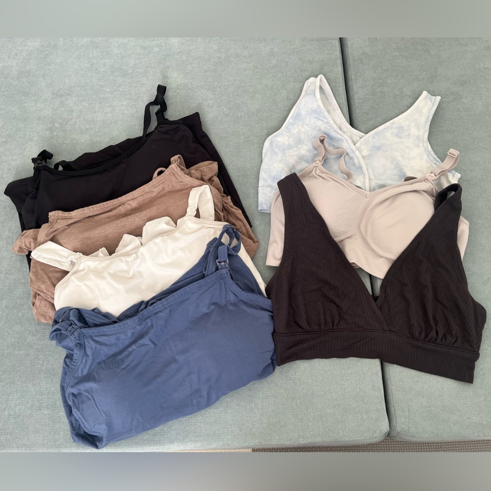 Women’s size medium nursing bra and nursing tank top bundle